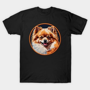 Pomeranian Embroidered Patch T-Shirt